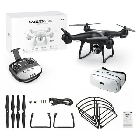 S70VR GPS WIFI Drone with Altitude Hold, HD Camera Live Video, Remote Control and VR
