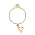 thumbnail image 3 of Angara Natural 0.45 Ct. Emerald Solitaire Ring in 14K Rose Gold for Women (Ring Size: 11.5), 3 of 9
