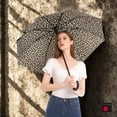 thumbnail image 2 of Knirps A.760 Curved Handle Rain Umbrella for Adults in Jaguar – 42" Windproof Automatic Open Canopy, Ultra Lightweight Steel Aluminum Frame with Large Button, Rounded Tips, Polyester Case Included, 2 of 7