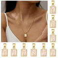 thumbnail image 2 of Collier Pendentif Initiales Alphabet Lettres Anglaises Meta Femmes Hommes Cadeau Z1Q8, 2 of 8