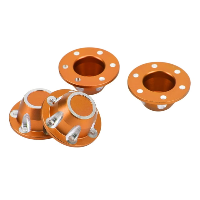 Enjoliveurs de Roue, Poussière de Moyeu de Roue pour Voiture 1/6 RC Orange