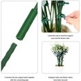 thumbnail image 4 of 75 Pieces Gardening Tool Set, 30 Plant Stake 18 Inch Garden Stake Metal Plant Support, 15 Matching Connecting Pipe, 30 Gardening Plant Flower Loop Gripper Clip for Potted Plant and Garden Flower, 4 of 5