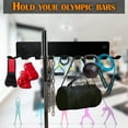 thumbnail image 2 of 17" Resistance Band Rack with 9 Prongs, heavy-duty home gym organizer storage rack for Olympic Barbells, Jump Ropes, Lifting Belts, Chains and Resistance Bands (Hardware Included), 2 of 7