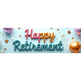 thumbnail image 4 of Elegant Design Happy Retirement Gold Confetti Celebration Banner for Retirement Party Indoor Decoration Photo Backdrop, 4 of 8