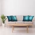 thumbnail image 4 of Ambesonne Teal Throw Pillow Cover 4 Pack, Foggy Dark Country Forest, 18", Teal, 4 of 7