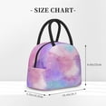 thumbnail image 5 of YFYANG Portable Waterproof Insulated Lunch Bag, Pink Purple Watercolor Art Reusable Cooler Bag / Picnic Bag for Adults Teens, 5 of 9