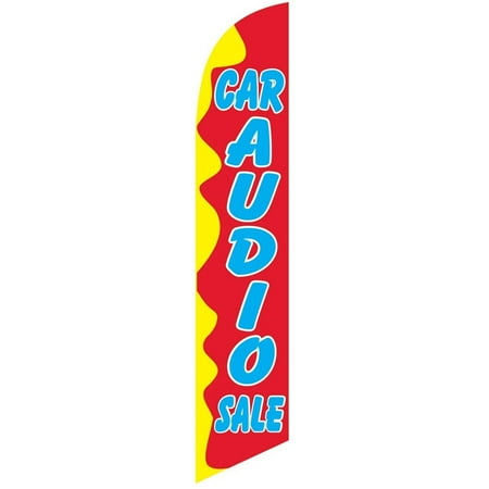 Car Audio Sale Feather Banner Swooper Flag, Replacement Flag Only