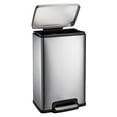 Tramontina Large 13 Gallon Stainless Steel Step Trash Can, Durable
