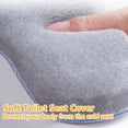 thumbnail image 3 of Funda de asiento de inodoro de franela suave y gruesa, paquete de 2 cojines de asiento cómodos y antideslizantes con espuma viscoelástica, 3 of 7