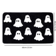 thumbnail image 3 of Halloween Cute Ghost Shaggy Bath Mat, Fluffy White Ghost Tufted Doormat, Non Slip Absorbent Floor Rug, for Bathroom, Bedroom, Halloween Home Decor, 3 of 7