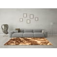 thumbnail image 3 of Ahgly Company Indoor Round Abstract Orange Modern Area Rugs, 6' Round, 3 of 4