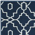 thumbnail image 4 of SAFAVIEH Four Seasons Nowell Geometric Polyester Area Rug, Navy/Ivory, 8' x 10', 4 of 6