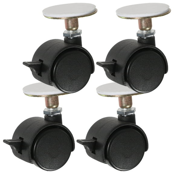4 Pcs Stick on Wheels Self Adhesive Caster Angle Sliding