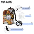 thumbnail image 5 of Daiia Welcom Fall Vintage Canvas Backpack for Men and Women ,Hiking Backpack,Travel Laptop Bag for School,Large Capacity Backpack, 5 of 8