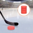 thumbnail image 2 of Ice Hockey Pucks 4Pcs Red PVC Anti Slip Texture Suitable for Beginners 7x2.8in, 2 of 8