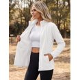 thumbnail image 5 of Zeagoo Fleece Jacket for Women Long Sleeve Lightweight Full Zip Up Coat with Pockets Fall Outwear, 5 of 5