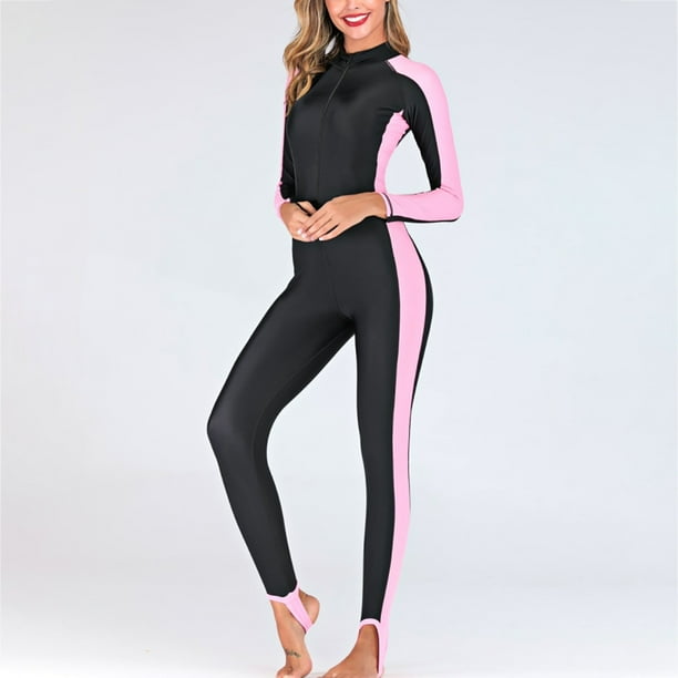 WREESH Women S Plus Swimsuit Long Sleeve Wetsuit Sun Protection Suit Jellyfish Suit
