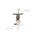 thumbnail image 4 of French Minimalist Tempered Glass Side Table Coffee Table Designer Sofa Side Table Balcony Leisure Corner, 4 of 5