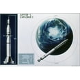 thumbnail image 1 of 24"x36" Gallery Poster, Jupiter C rocket Explorer I Characteristics 1958, 1 of 1