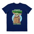 thumbnail image 1 of Playera Para Niño Lucasfilm Star Wars Cuello Redondo Manga Corta Talla 10 Azul Marino, 1 of 1