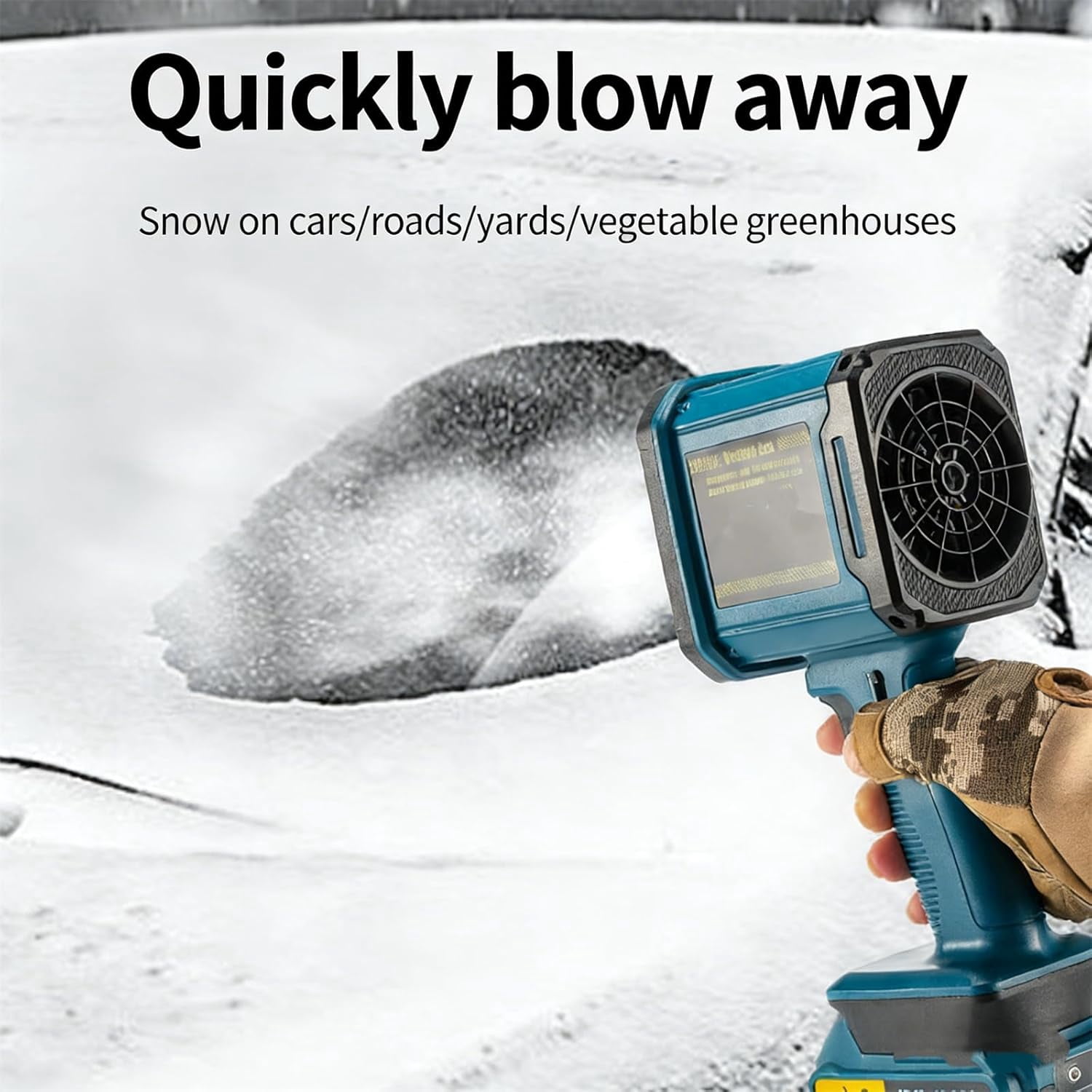 Handheld Leaf Blower-Pro Super Air Blower, 4-in-1 Cordless Power Blower, Lightweight Leaf Blowers for Patio Cleaning, Lawn Care, Leaves, Dust (Yellow)