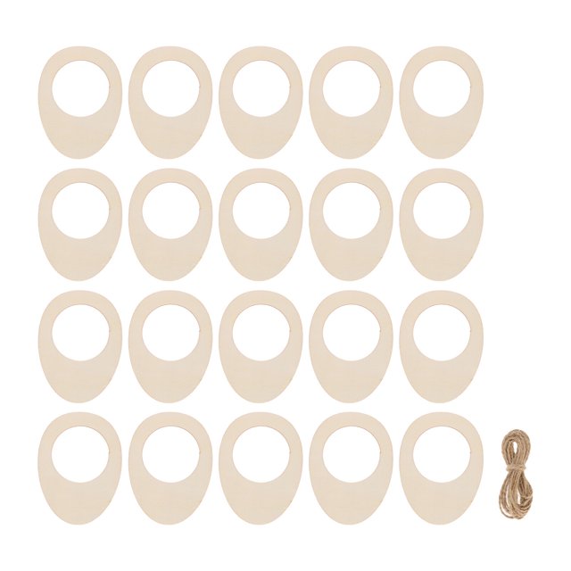 Shisuyan Anneaux de Serviette en Plastique 20 Pcs 3.5X2.7X0.1In