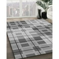 thumbnail image 2 of Ahgly Company Indoor Round Patterned Silver Gray Area Rugs, 5' Round, 2 of 6
