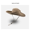 thumbnail image 5 of Men's Drawstring Bucket Hat Sun Protection Floppy Visor Bucket Hat, 5 of 5