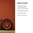 thumbnail image 3 of Red Tractor in Front of Red Barn Birch Wood Wall Sign (6x9 Rustic Home Decor, Ready to Hang Art), 3 of 5