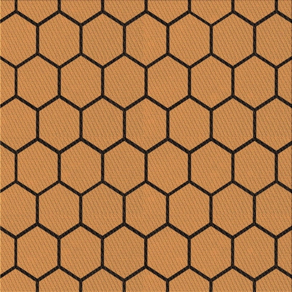 Ahgly Company Indoor Square Patterned Mahogany Brown Area Rugs, 6' Square