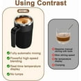 thumbnail image 4 of Automatic Magnetic Stirring Cup - 13.5OZ Self-Stirring Magnetic Coffee Mug - Smart Cup With Temperature Display, Automatic Magnetic Stirring For Coffee Tea, Self Stirring Cup For Home Office（Green）, 4 of 9