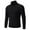 A02-Black, variant on USNSM Fall Winter Turtleneck Zipper Knitting Sweater for Men Casual Slim Fit Solid Color Textured Knitwear Tops Long Sleeve Pullover Base Shirt Gold 3XL