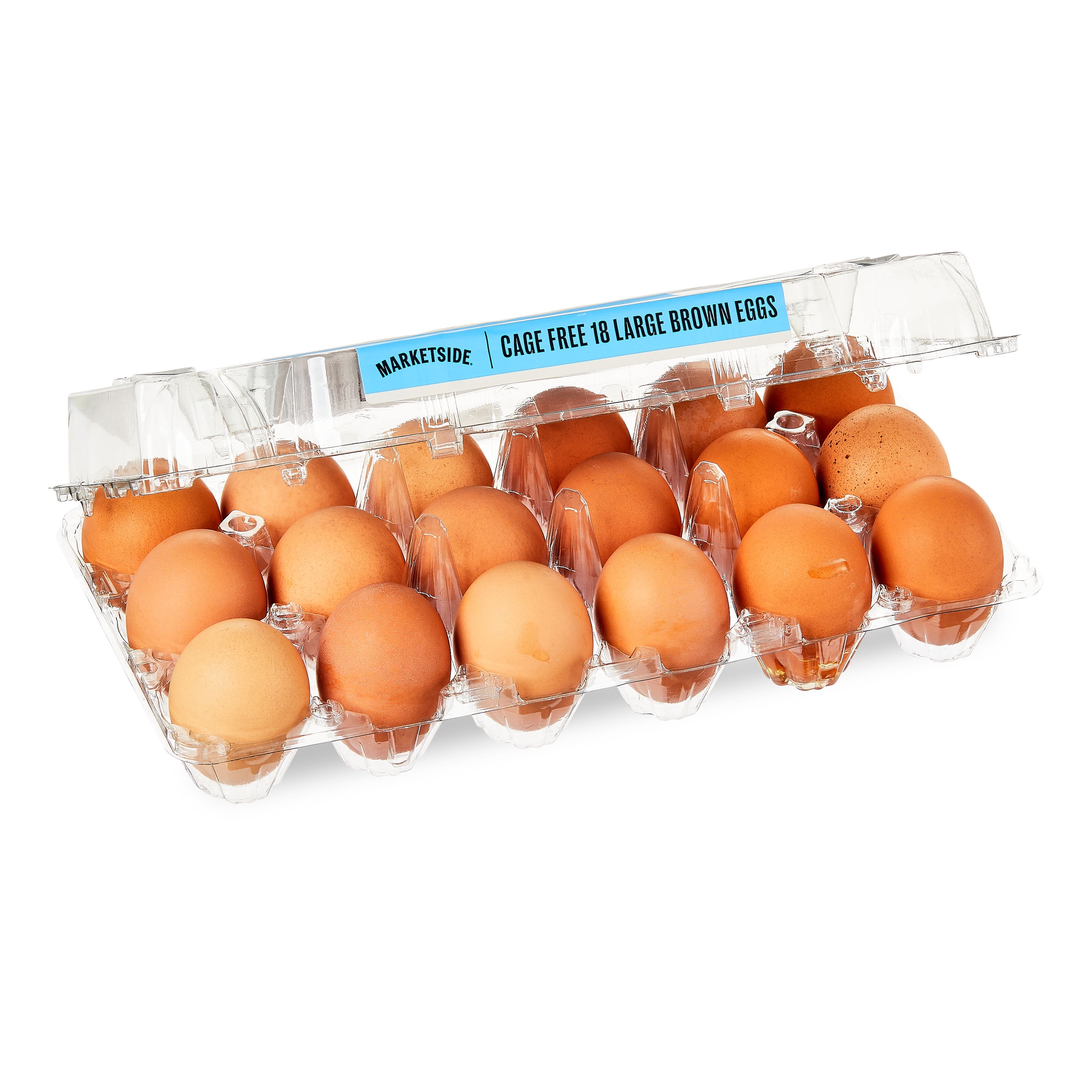 Marketside Cage-Free Large Brown Eggs, 18 Count