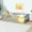 Grey/No door, variant on Mirightone Twin Size Floor Bed, Wood Montessori Floor Beds with High Fence Railings, Door & Slats Support, Twin Playhouse Bed Frame, No Box Spring Needed, White