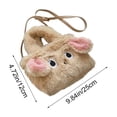 thumbnail image 2 of Lunxisen 4 Pcs Adorable Plushy Rabbits Tote Bag Cute Animal Print Shoulder Crossbody Bag For Daily Use, 2 of 7