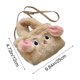 thumbnail image 3 of Bolso de conejo de peluche con piel sintética, bolso cruzado y de hombro para niñas y mujeres, bolso suave para uso diario, 3 of 5
