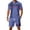 Blue&1080, variant on CONFREE Mens 2 Peice Shorts Sets Casual Men's Summer Outfits Set Graphic Polo Shirts Shorts Athletic Sweat Suit for Men