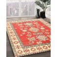 thumbnail image 2 of Ahgly Company Indoor Rectangle Traditional Brown Gold Geometric Area Rugs, 6' x 9', 2 of 6