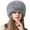 Grey, variant on Winter Faux Fur Hat for Women Russian Style Ladies Ushanka Warm Fluffy Bucket Hat Fuzzy Furry Cap