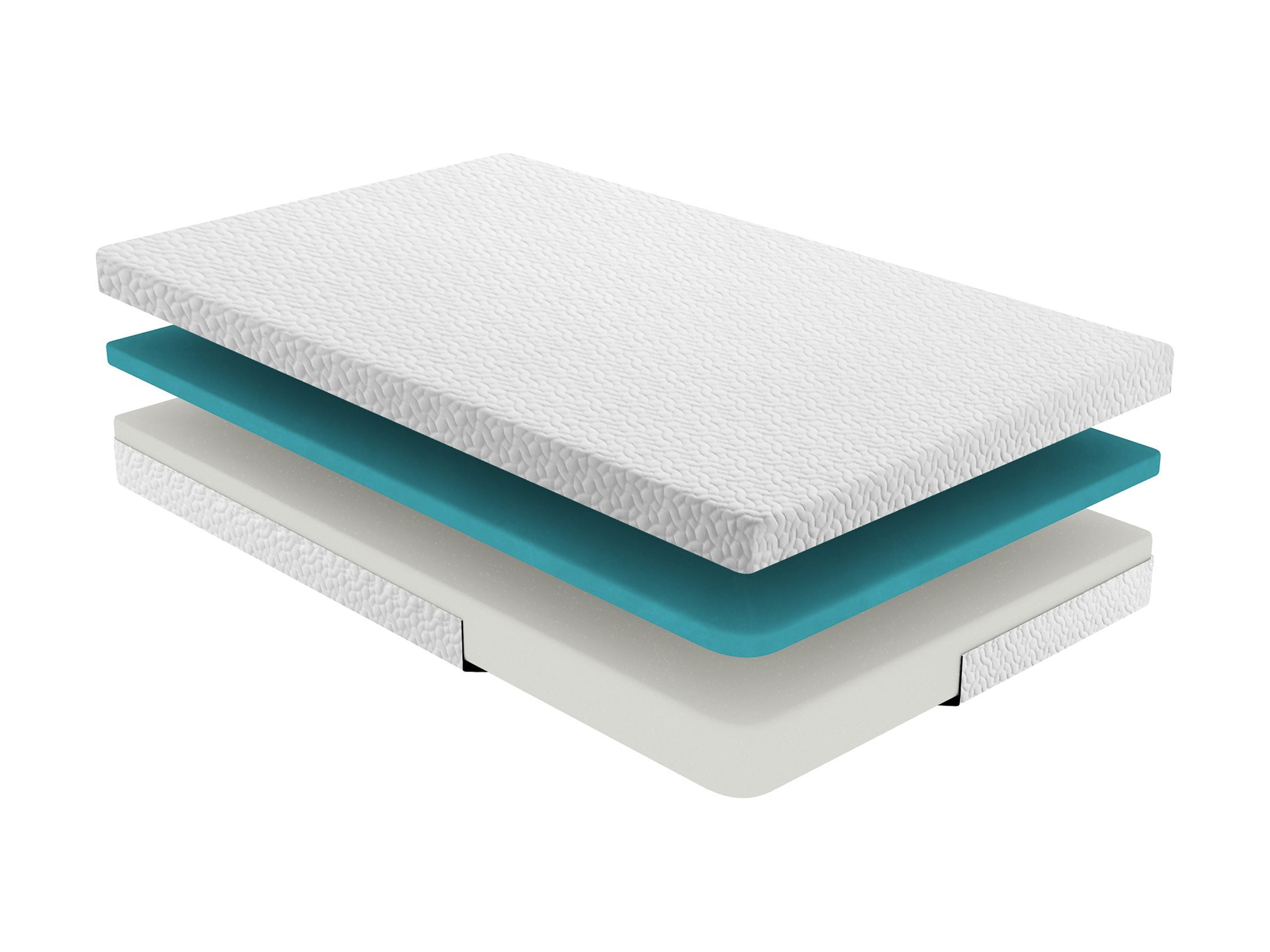 6-inch Full Size Bed Mattress Gel-Infused Memory Foam Mattress, Firm, White, Mattress in a Box