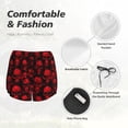 thumbnail image 4 of Salouo Red Skulls Print Women's 2 in 1 Running Shorts Double-Layer Shorts Athletic Workout Gym Yoga Shorts Running Shorts for Women-XX-Large, 4 of 7