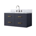 thumbnail image 4 of Functional Bathroom Solution - 36-inch Blue Vanity Cabinet with Faucet Set and Soft Close Feature, 4 of 4