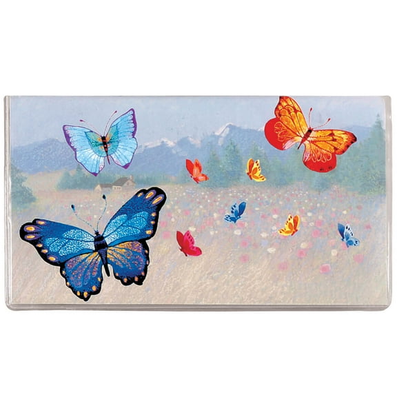 Custom Butterflies 2 Year Planner - Pocket Sized Calendar Ideal for Purses, Briefcases, or Backpacks – 6 ¾ inches x 3 5/8 inches