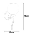 thumbnail image 4 of Lampara De Pared Luz Ideal, Arbotante Choco Burbuja Transparente., 4 of 4