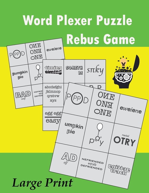Word Plexer Puzzle Rebus Puzzles Word Phrase Games Teasers Book