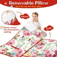 thumbnail image 3 of Pioneer Flower Floral Print Pattern Toddler Nap Mats for Kids Preschool,Sleeping Mat Bag or Kids,Toddler Sleeping Bag,Toddler Nap Mat or Daycare, 3 of 6