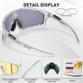 thumbnail image 4 of Gafas de Ciclismo Polarizadas KAPVOE UV400 para Hombre y Mujer Doradas, 4 of 6
