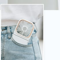 YiBai Portable Fan, Small Fan, Rechargeable Fan, 3 Wind Speed USB Fan For Outdoor Travel Camping, White #N.2483