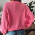 thumbnail image 7 of HTNBO Womens Sweaters Casual Long Lantern Sleeve Sweater Open Front Cardigan Knit Oversized Sweater Buttonless Sweaters, 7 of 7