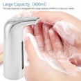 thumbnail image 5 of fastboy Automatic Soap Dispenser Touchless Refill Soaps Pump 400ml Battery Operated Waterproof Sensor Liquid Dispensers Bathroom Hotel Silver, 5 of 5